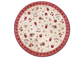 Villeroy & Boch Toy’s Delight Rond Vloerkleed Kerst Rood Creme