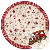 Villeroy & Boch Toy’s Delight Rond Vloerkleed Kerst Rood Creme