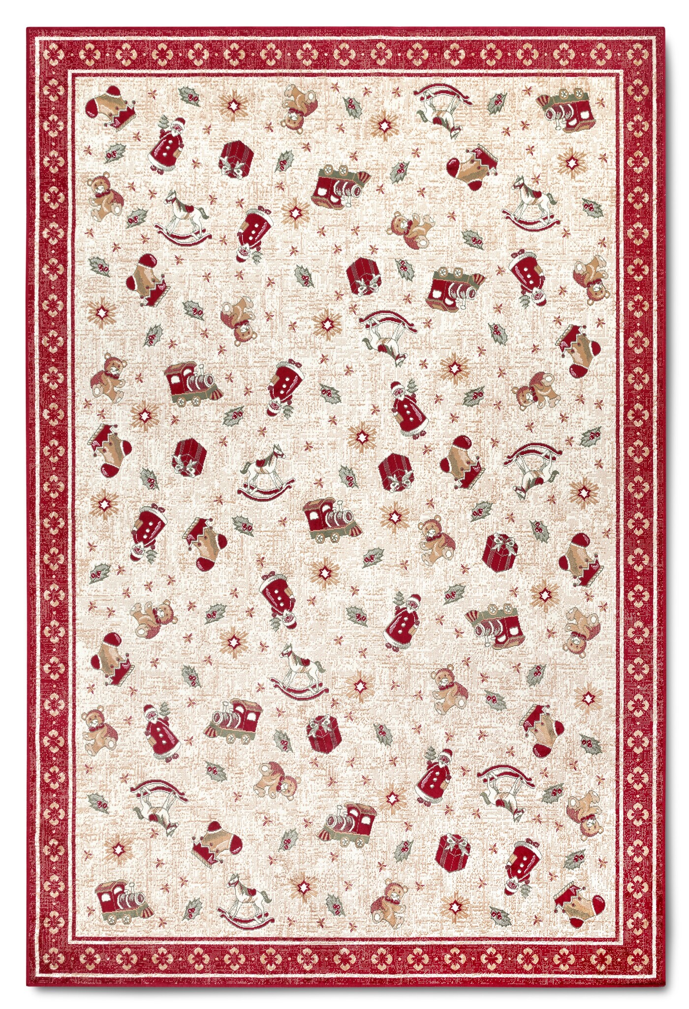 Villeroy & Boch Toy’s Delight Vloerkleed Kerst Rood Creme