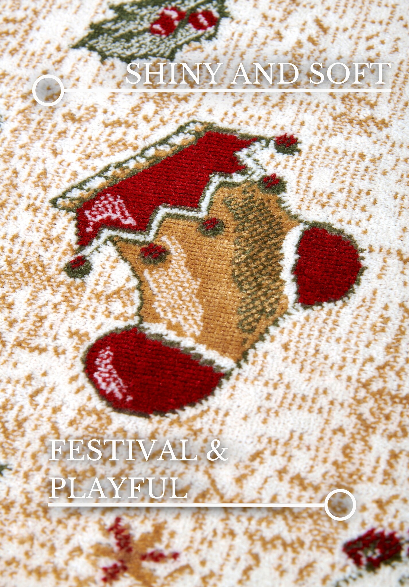 Villeroy & Boch Toy’s Delight Vloerkleed Kerst Rood Creme