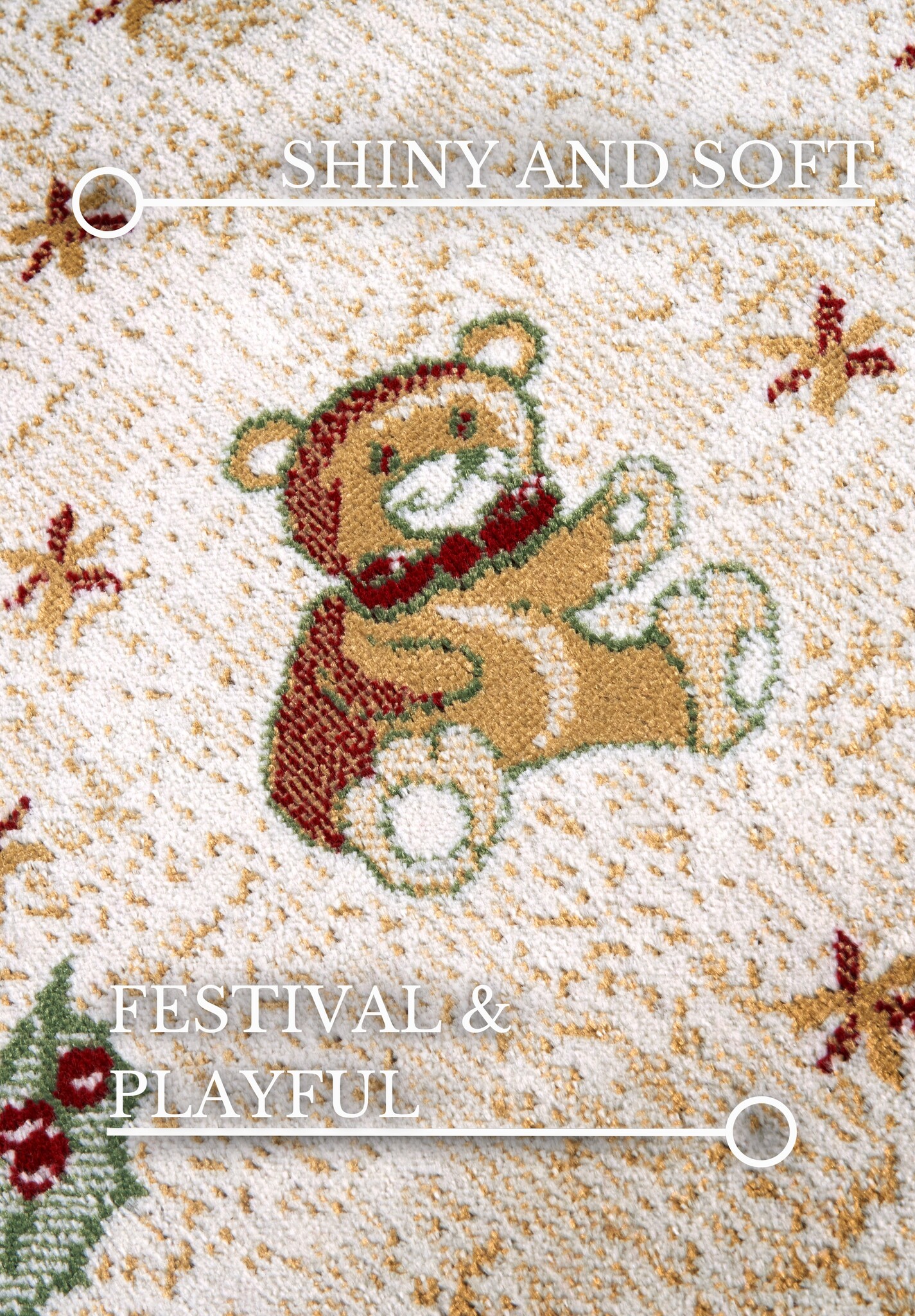 Villeroy & Boch Toy’s Delight Rond Vloerkleed Kerst Groen Creme