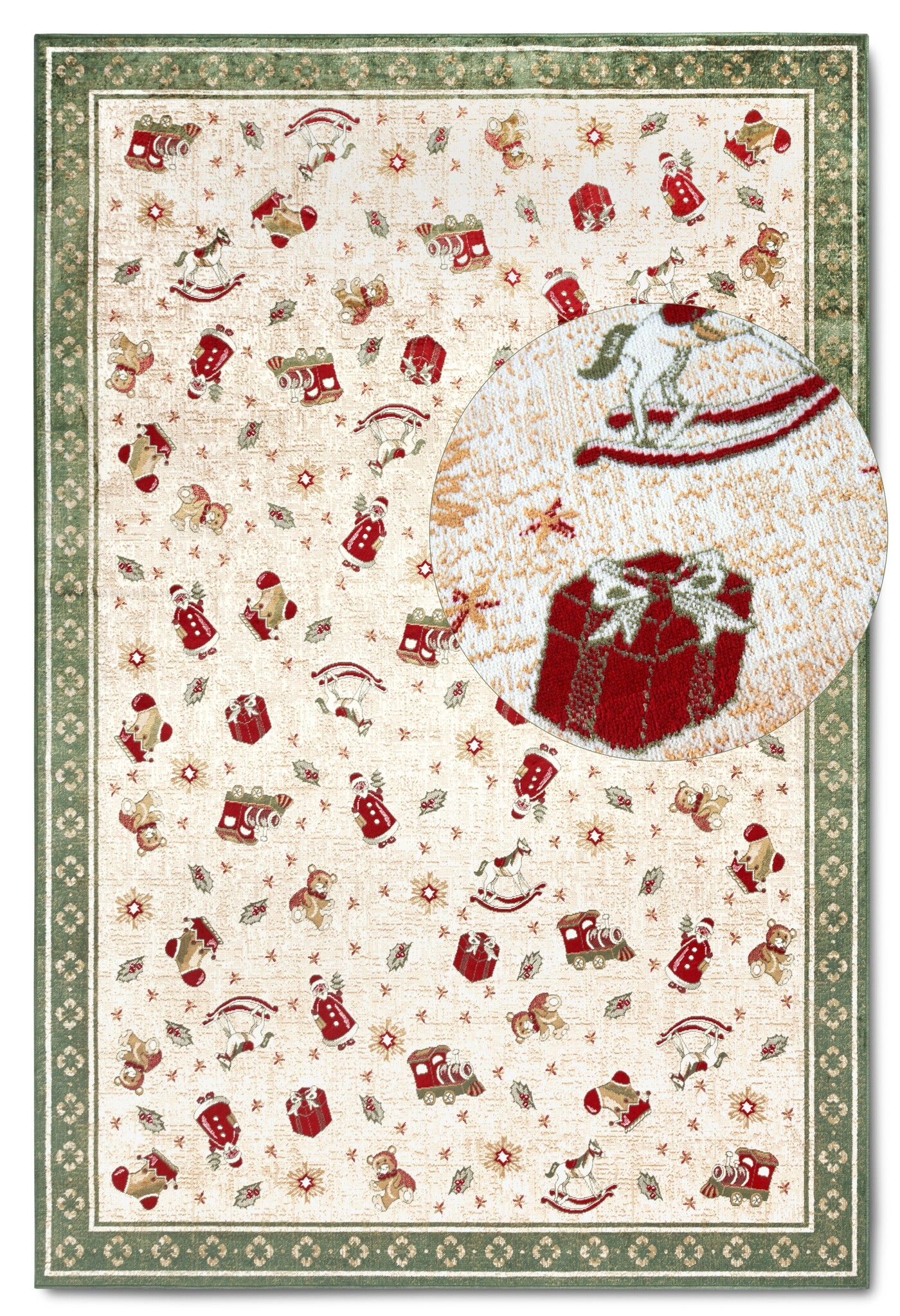 Villeroy & Boch Toy’s Delight Vloerkleed Kerst Groen Creme