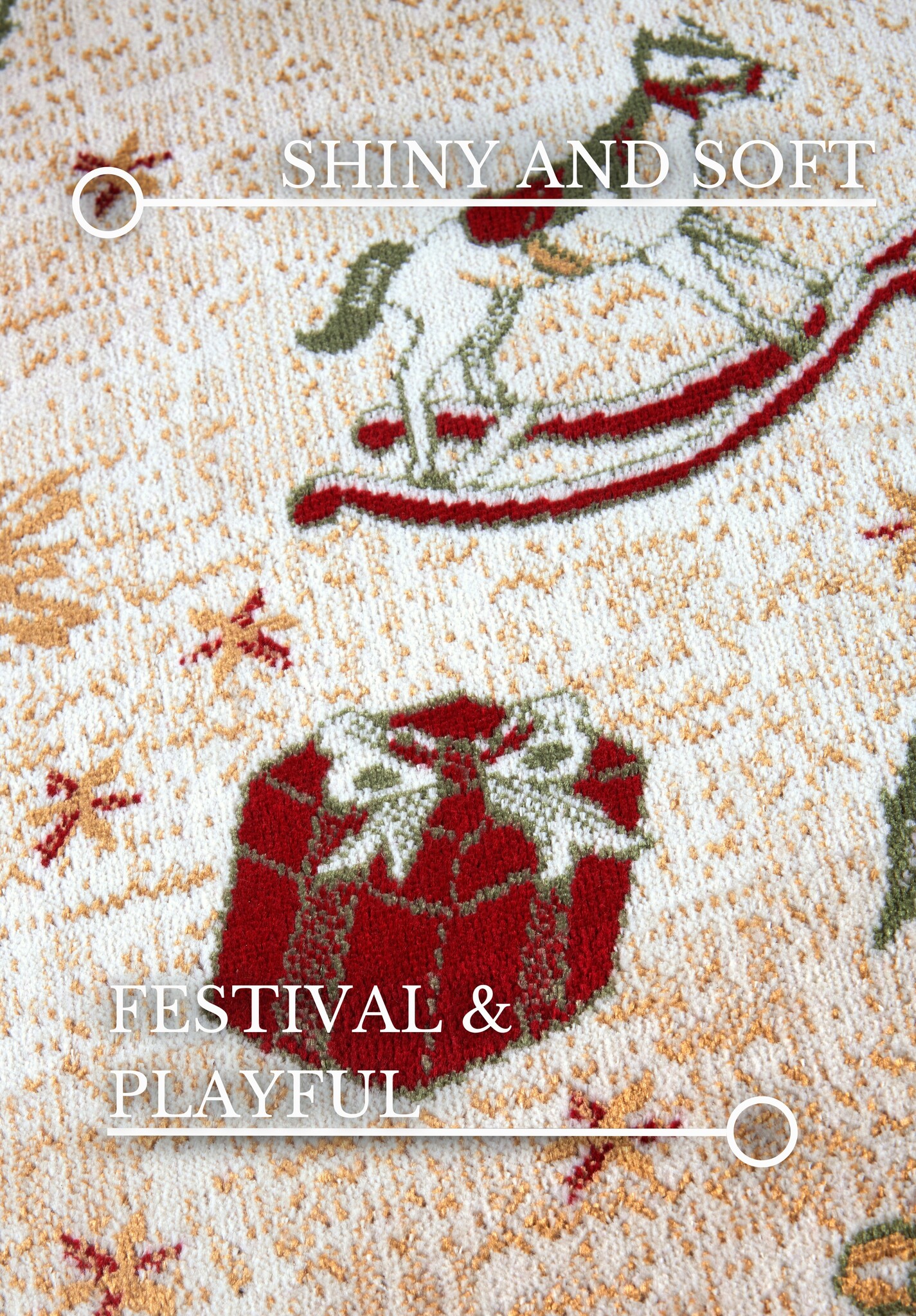 Villeroy & Boch Toy’s Delight Vloerkleed Kerst Groen Creme