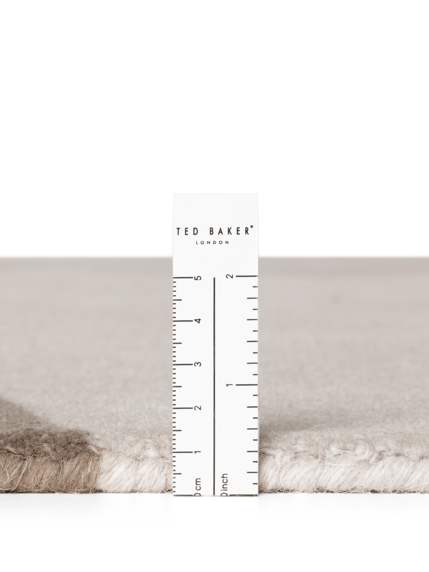 Ted Baker Hackney Wol Vloerkleed Beige Grijs