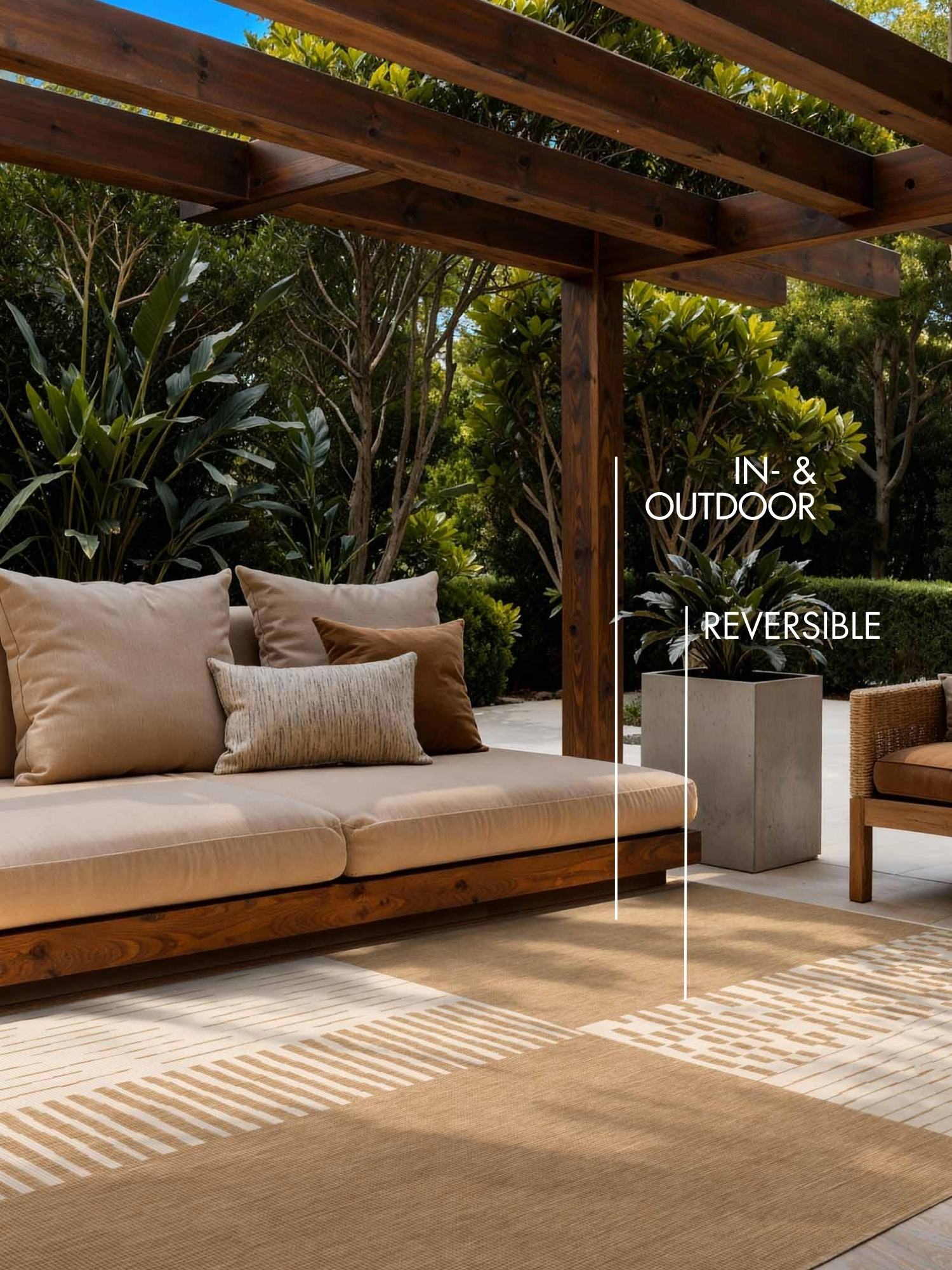 Ted Baker Haringey Buitenkleed Jute Wit