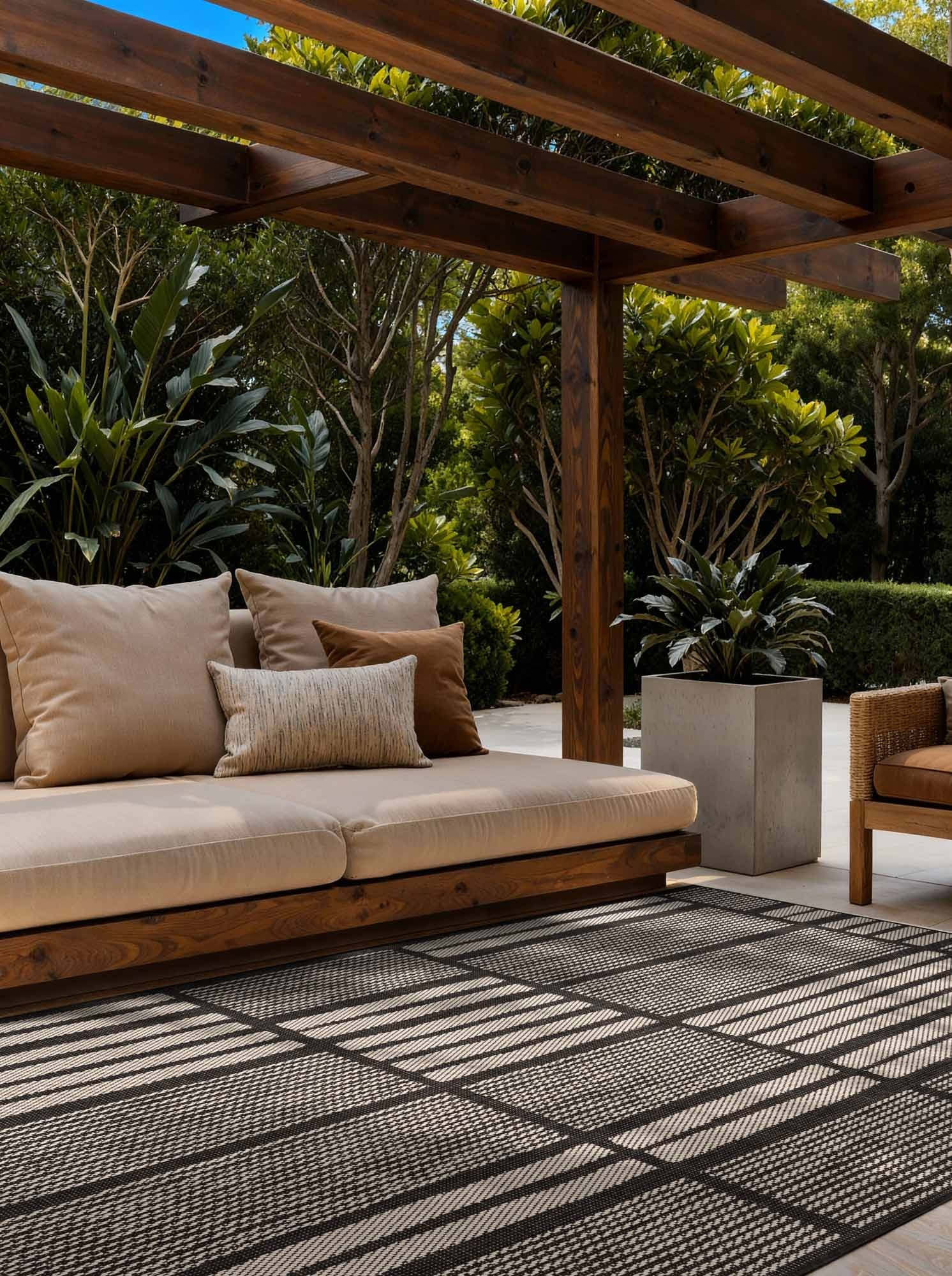 Ted Baker Haringey Buitenkleed Zwart Wit