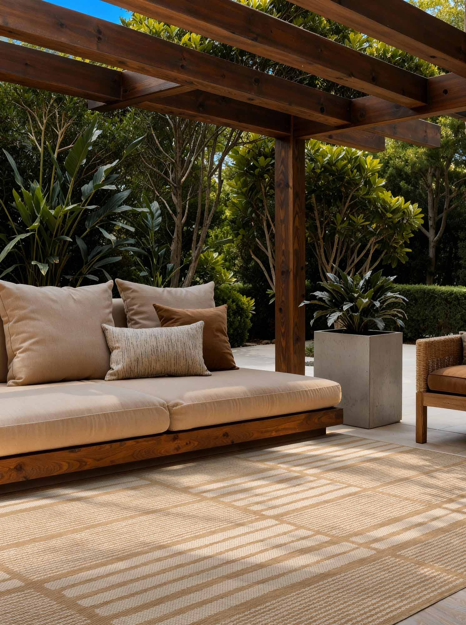 Ted Baker Haringey Buitenkleed Jute Wit