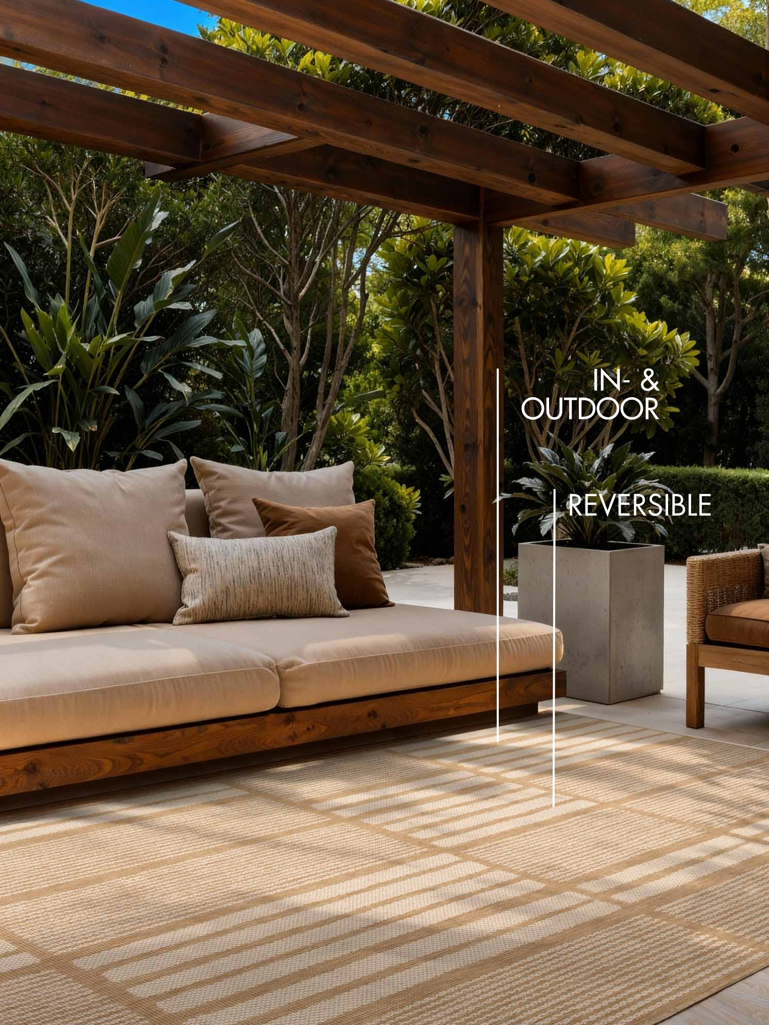 Ted Baker Haringey Buitenkleed Jute Wit