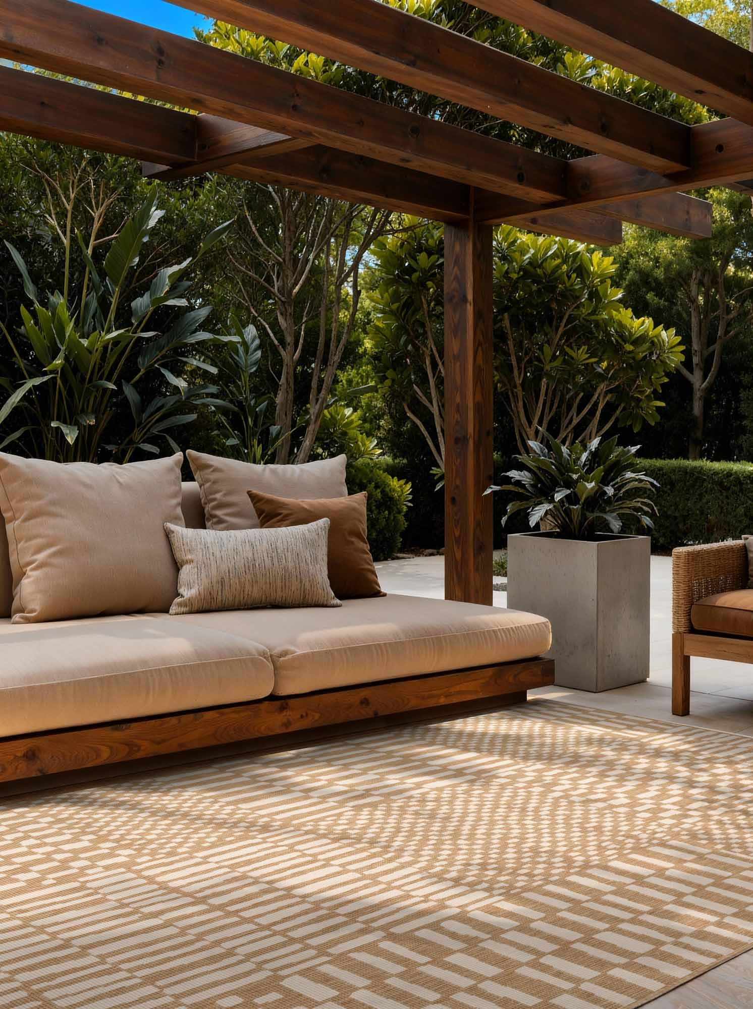 Ted Baker Haringey Buitenkleed Jute Wit