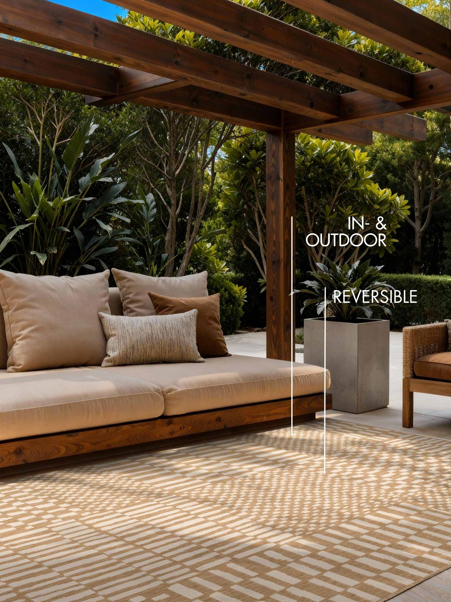 Ted Baker Haringey Buitenkleed Jute Wit