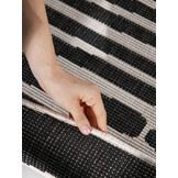 Ted Baker Haringey Rond Buitenkleed Zwart Wit