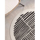 Ted Baker Haringey Rond Buitenkleed Zwart Wit