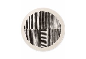 Ted Baker Haringey Rond Buitenkleed Zwart Wit