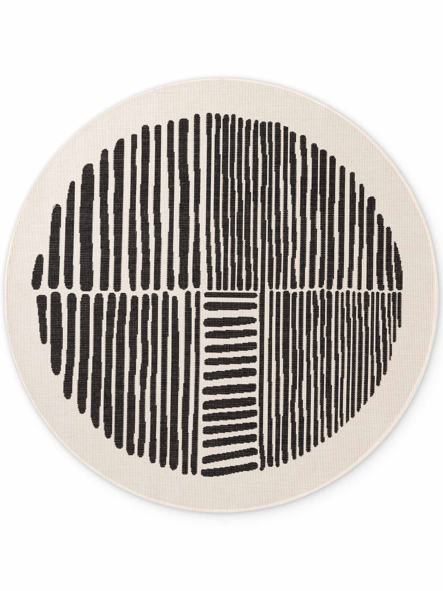 Ted Baker Haringey Rond Buitenkleed Zwart Wit