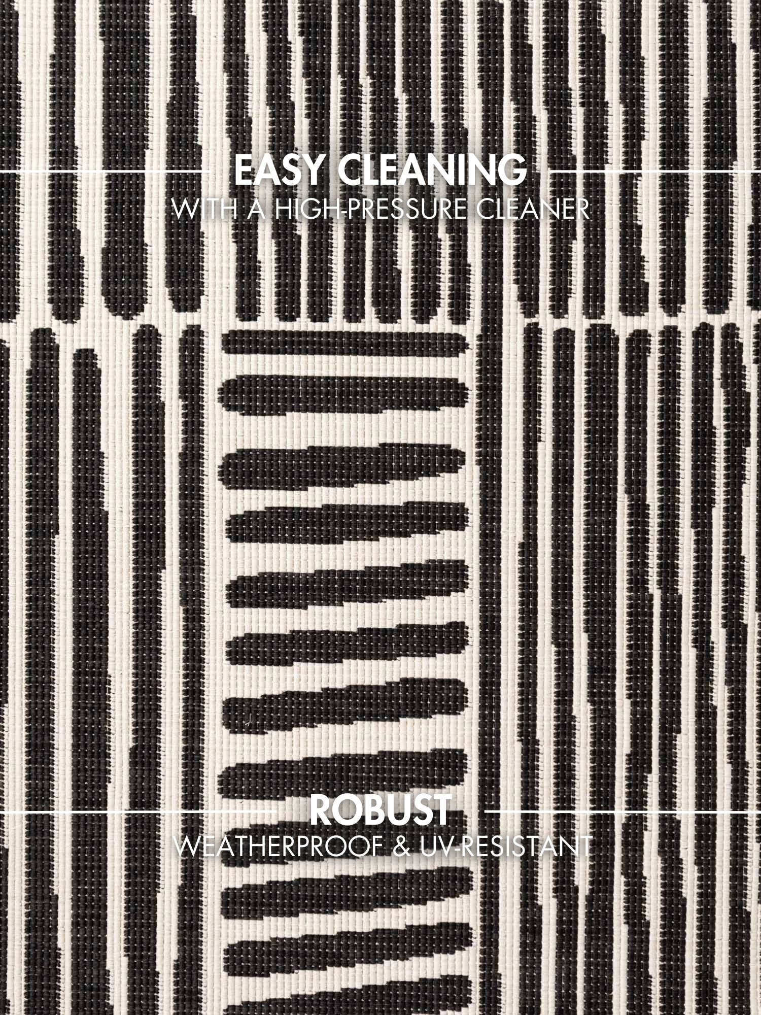 Ted Baker Haringey Rond Buitenkleed Zwart Wit