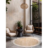 Ted Baker Haringey Rond Buitenkleed Jute Wit