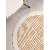 Ted Baker Haringey Rond Buitenkleed Jute Wit