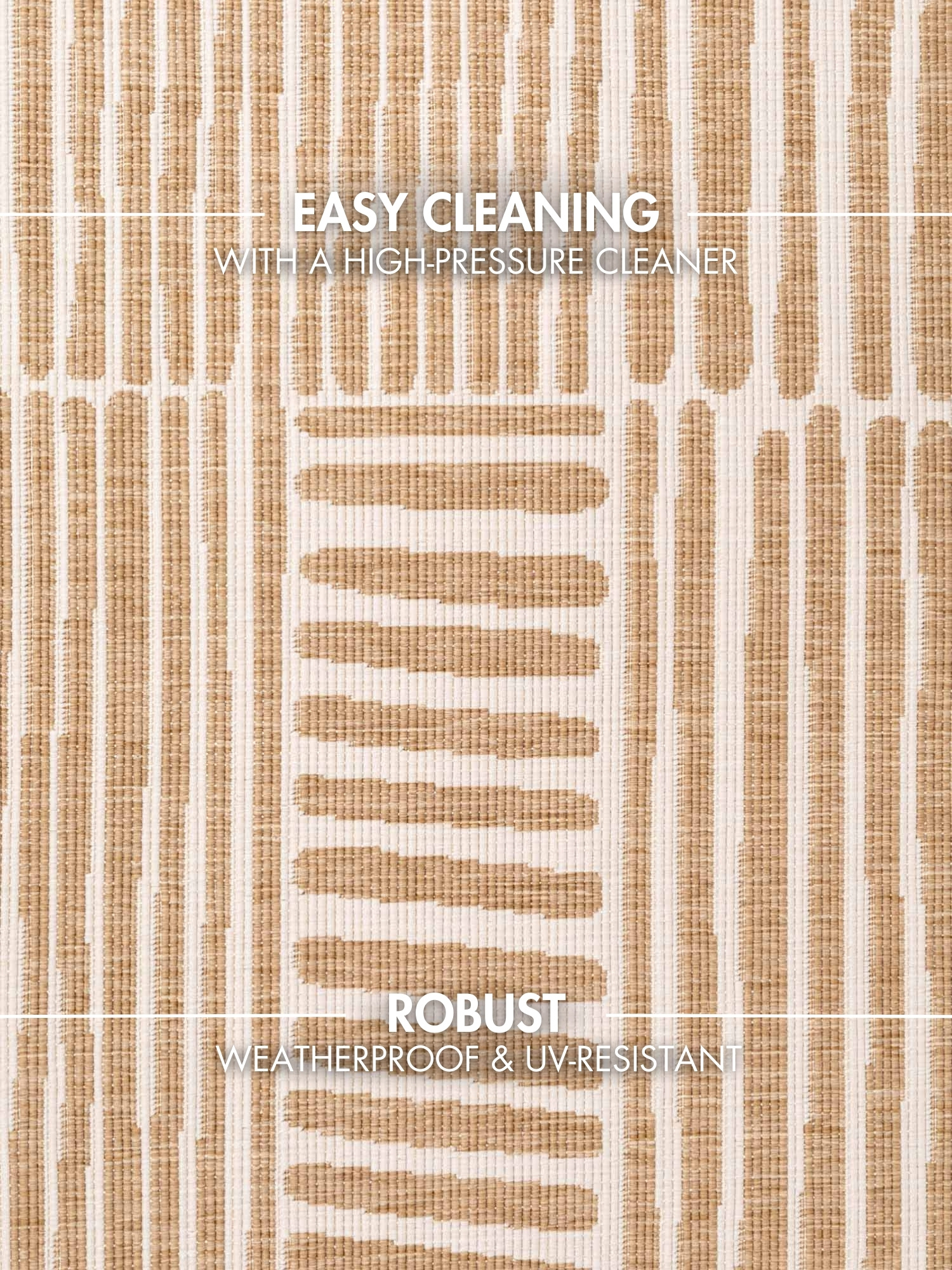 Ted Baker Haringey Rond Buitenkleed Jute Wit