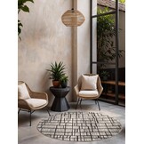 Ted Baker Haringey Rond Buitenkleed Zwart Wit