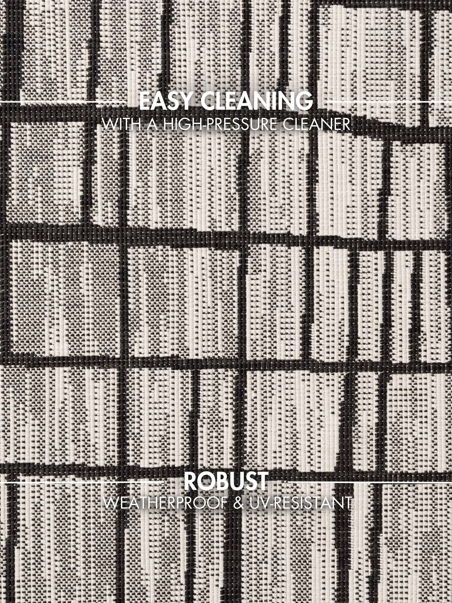 Ted Baker Haringey Rond Buitenkleed Zwart Wit