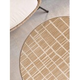 Ted Baker Haringey Rond Buitenkleed Jute Wit