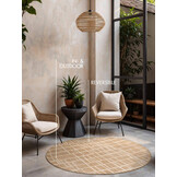 Ted Baker Haringey Rond Buitenkleed Jute Wit