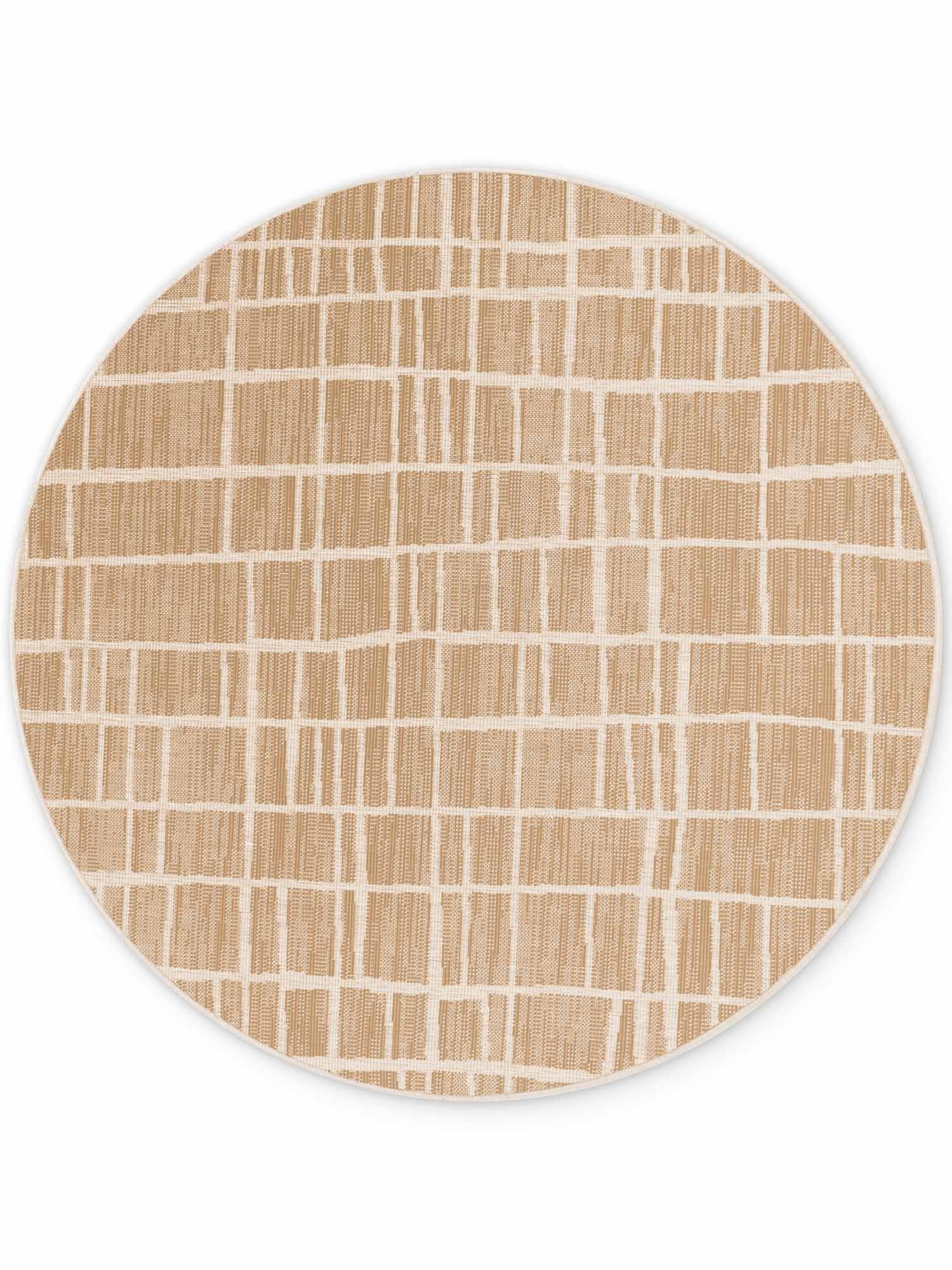 Ted Baker Haringey Rond Buitenkleed Jute Wit