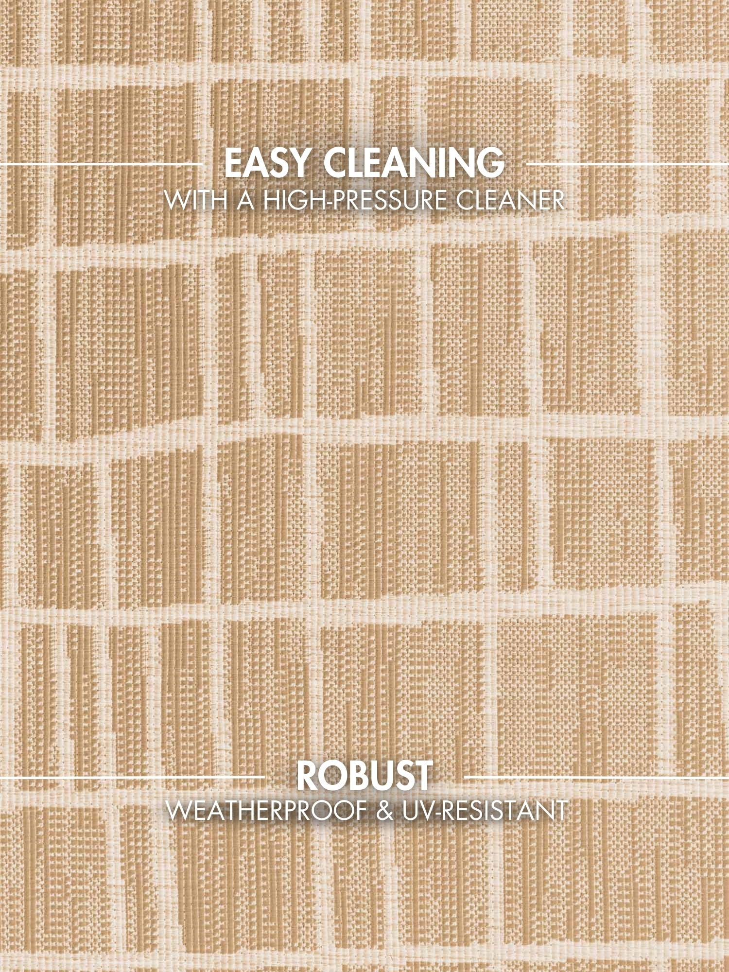 Ted Baker Haringey Rond Buitenkleed Jute Wit