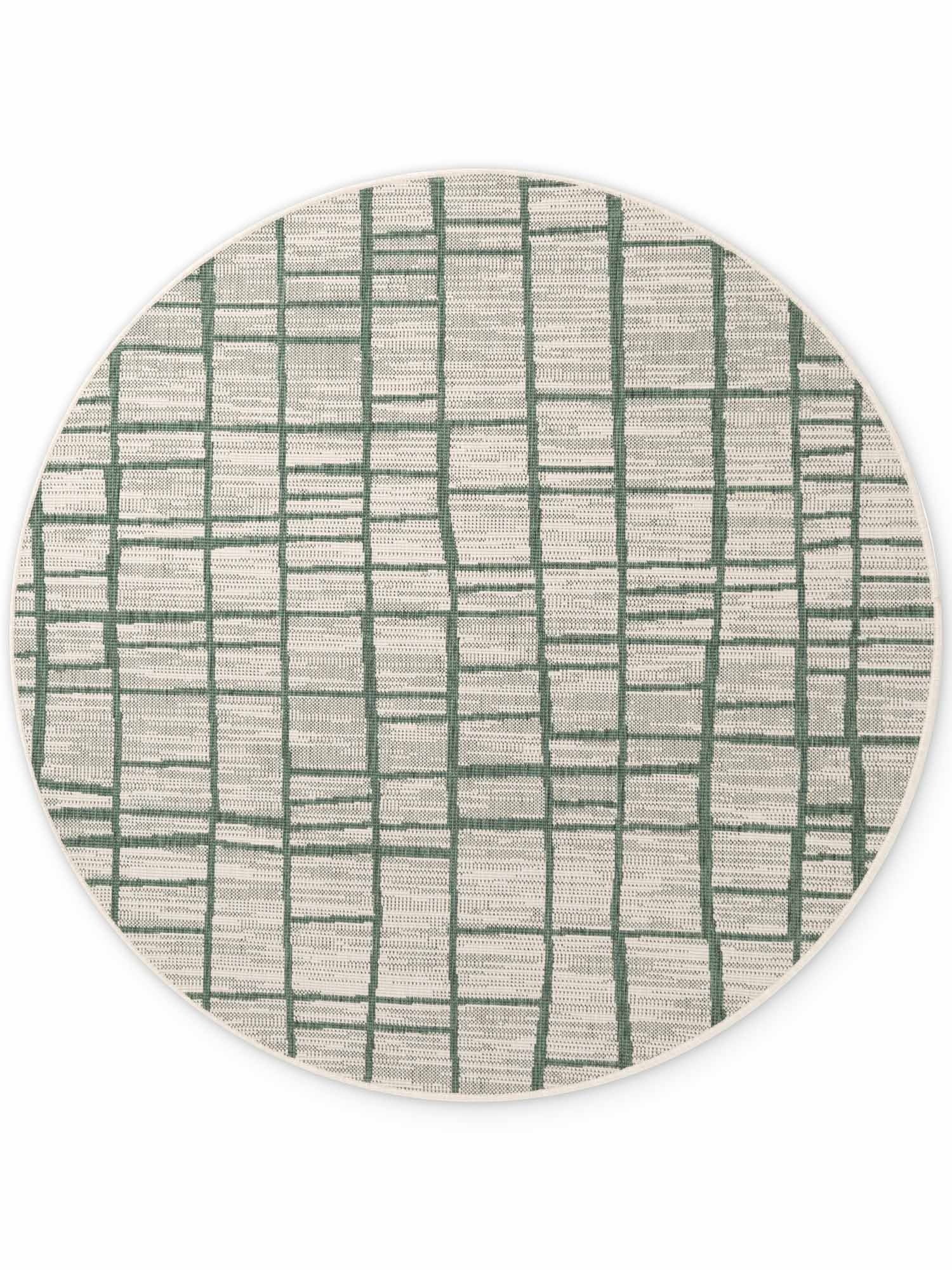 Ted Baker Haringey Rond Buitenkleed Groen Wit