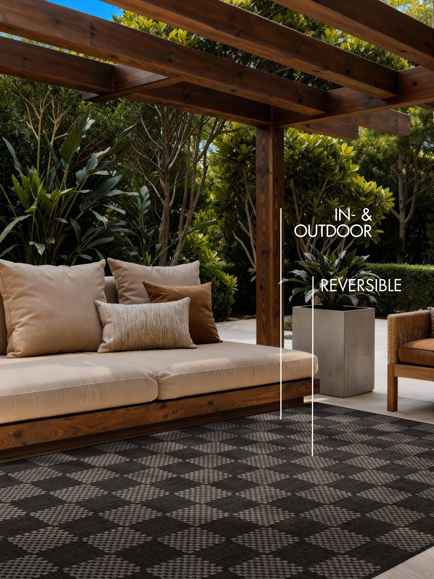 Ted Baker Haringey Buitenkleed Zwart