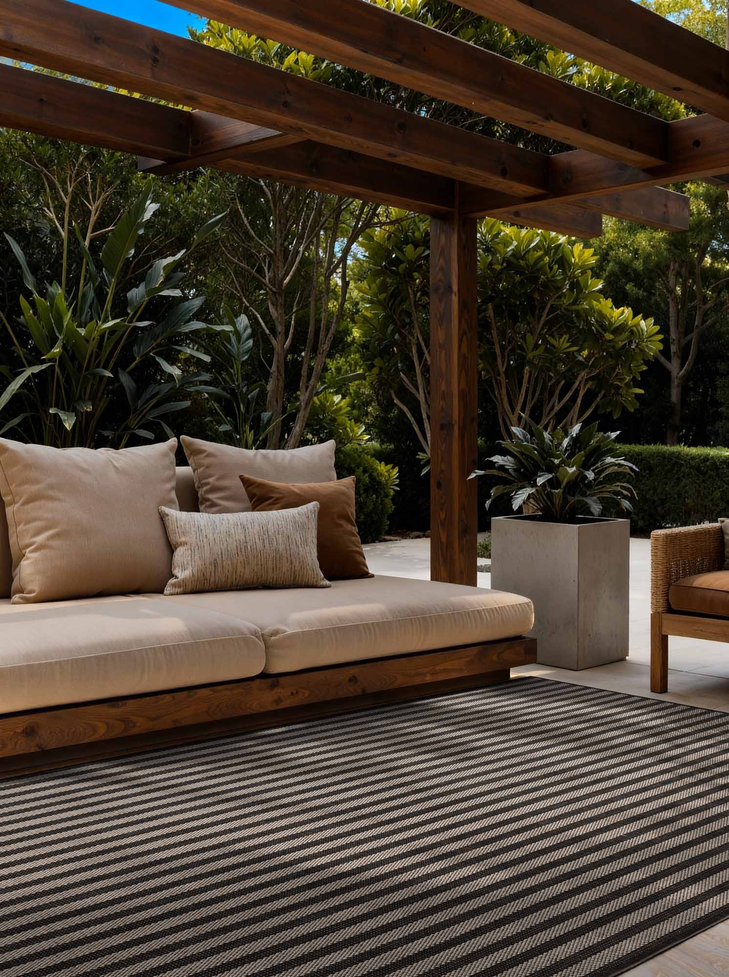 Ted Baker Haringey Buitenkleed Zwart Wit