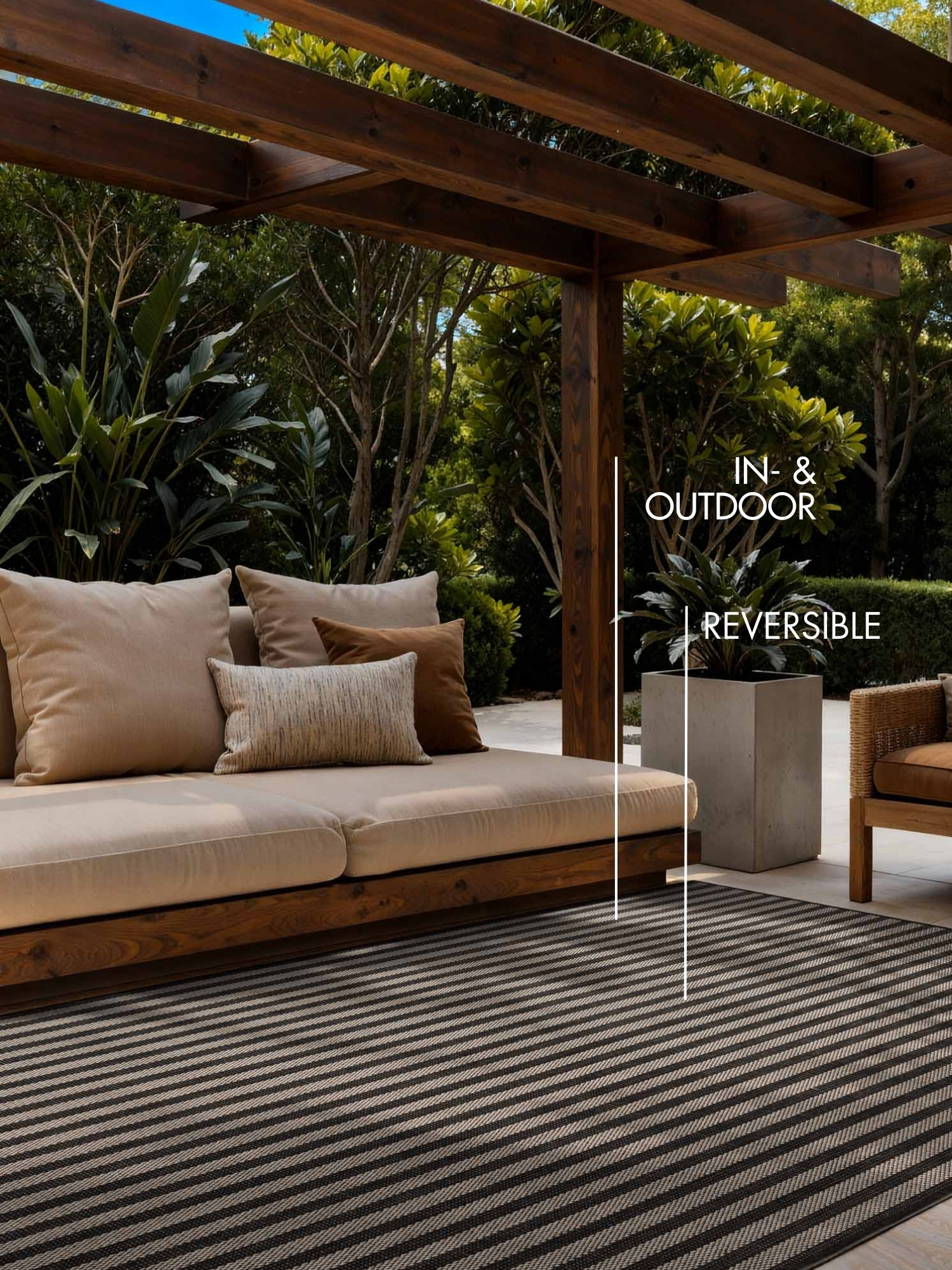 Ted Baker Haringey Buitenkleed Zwart Wit