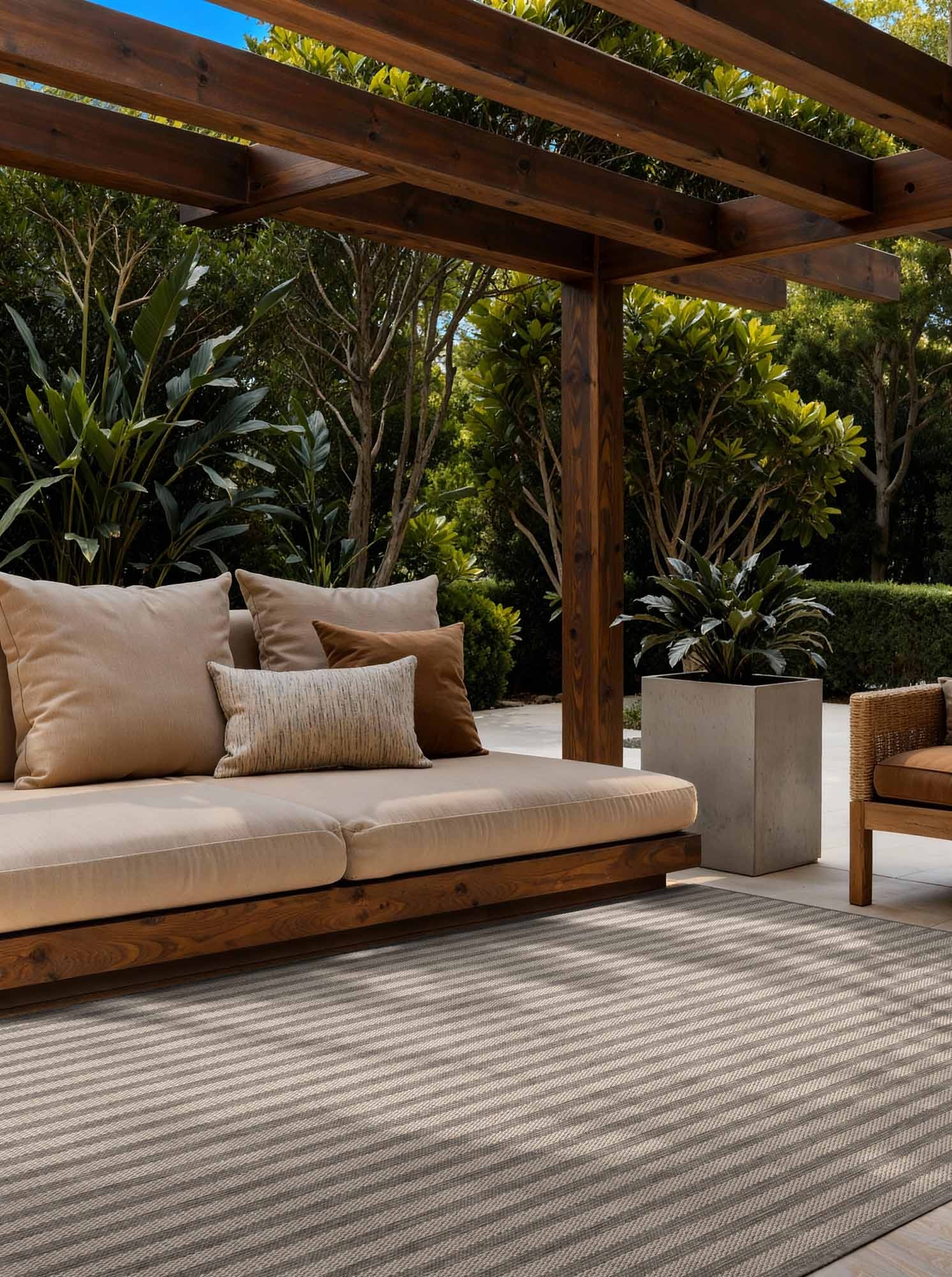 Ted Baker Haringey Buitenkleed Grijs Wit