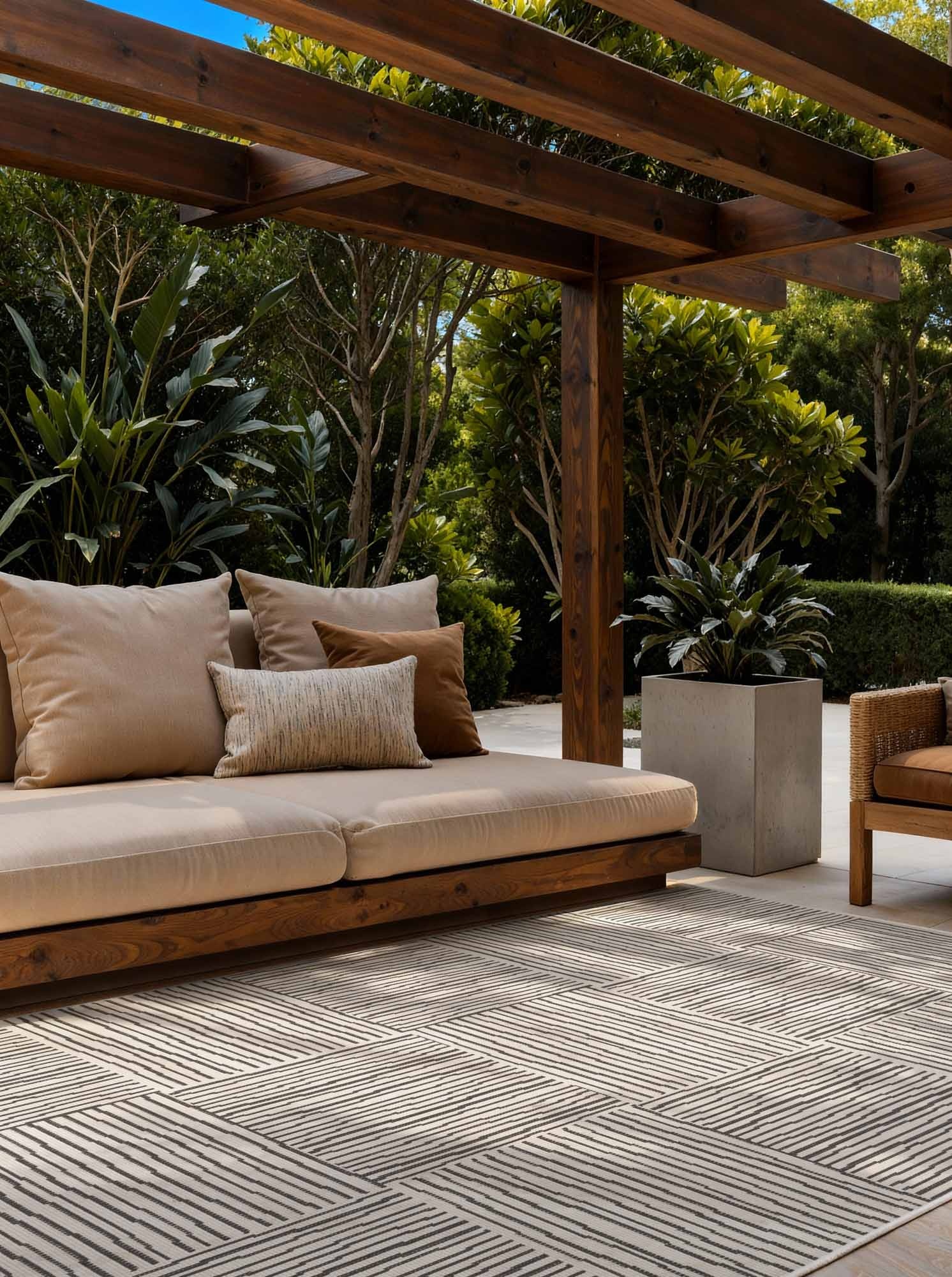 Ted Baker Haringey Buitenkleed Zwart Wit