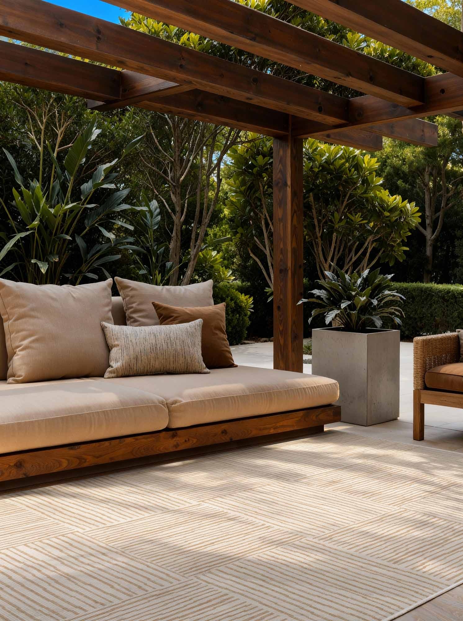 Ted Baker Haringey Buitenkleed Jute Wit