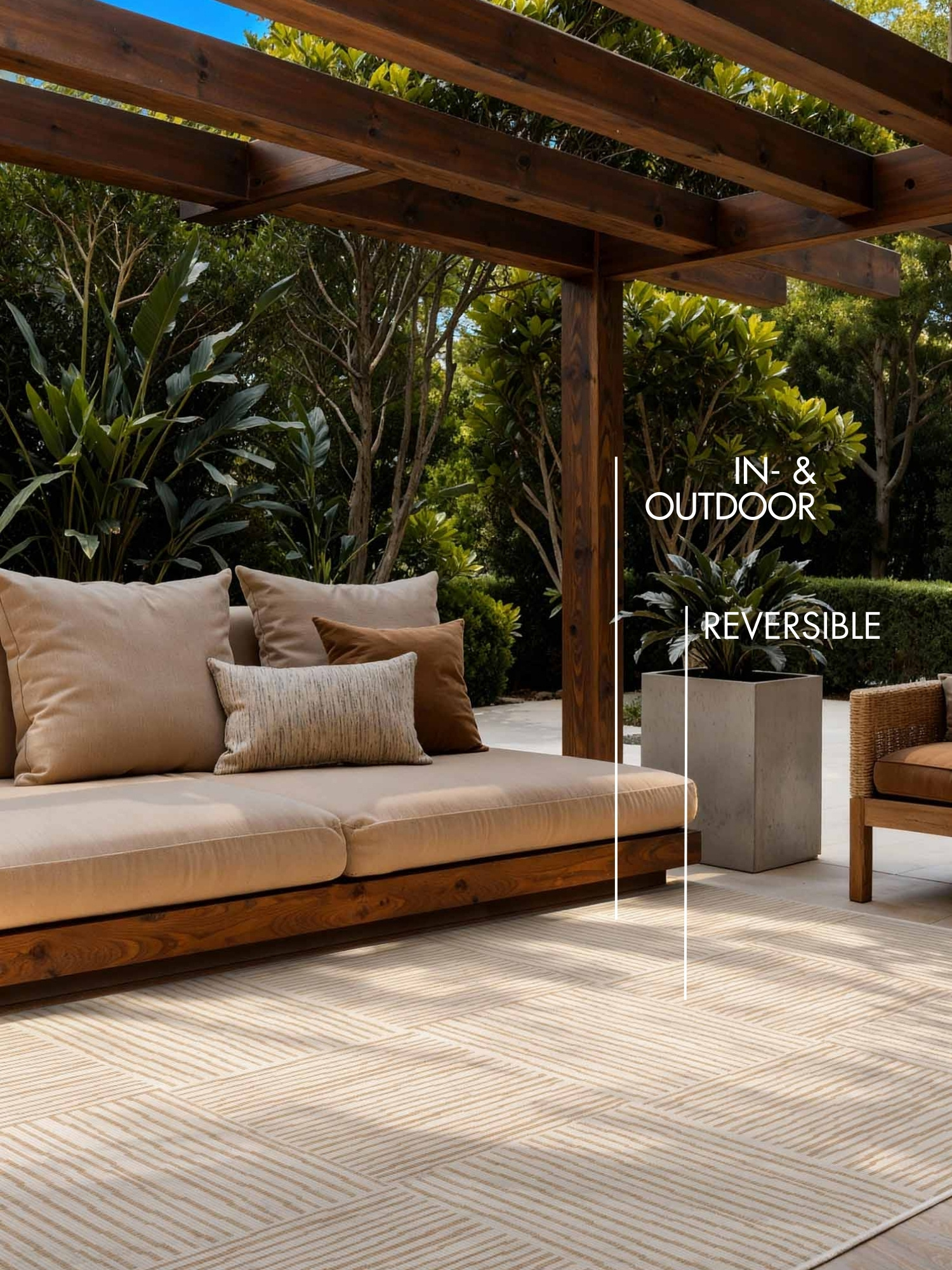 Ted Baker Haringey Buitenkleed Jute Wit