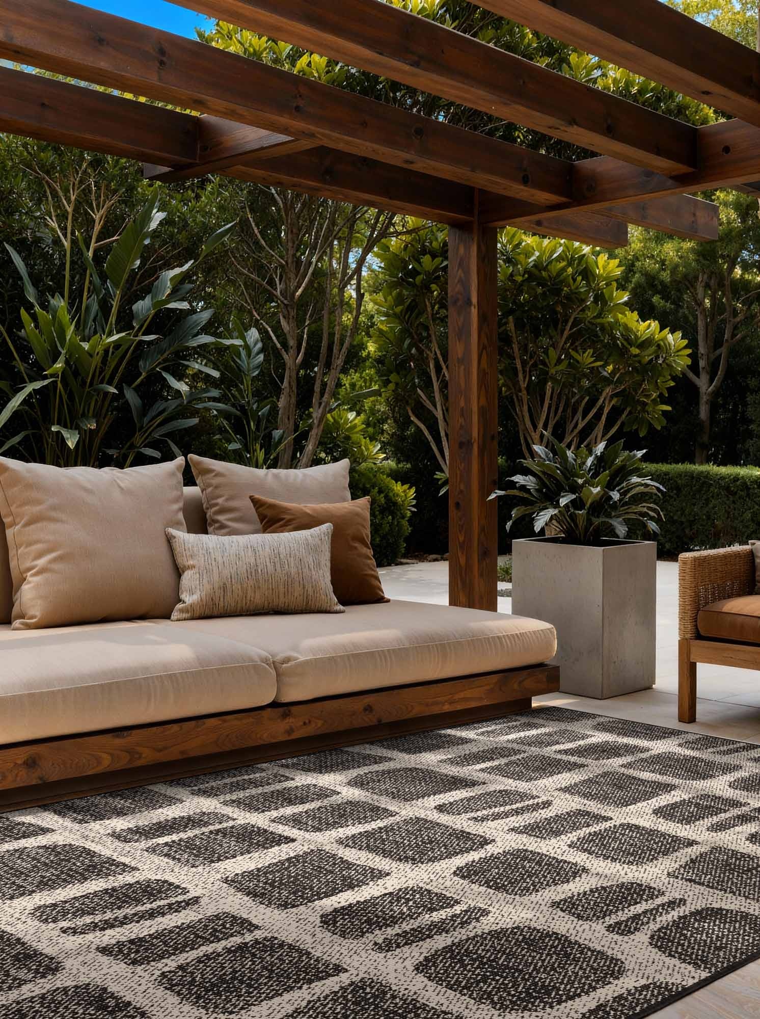 Ted Baker Haringey Buitenkleed Zwart Wit