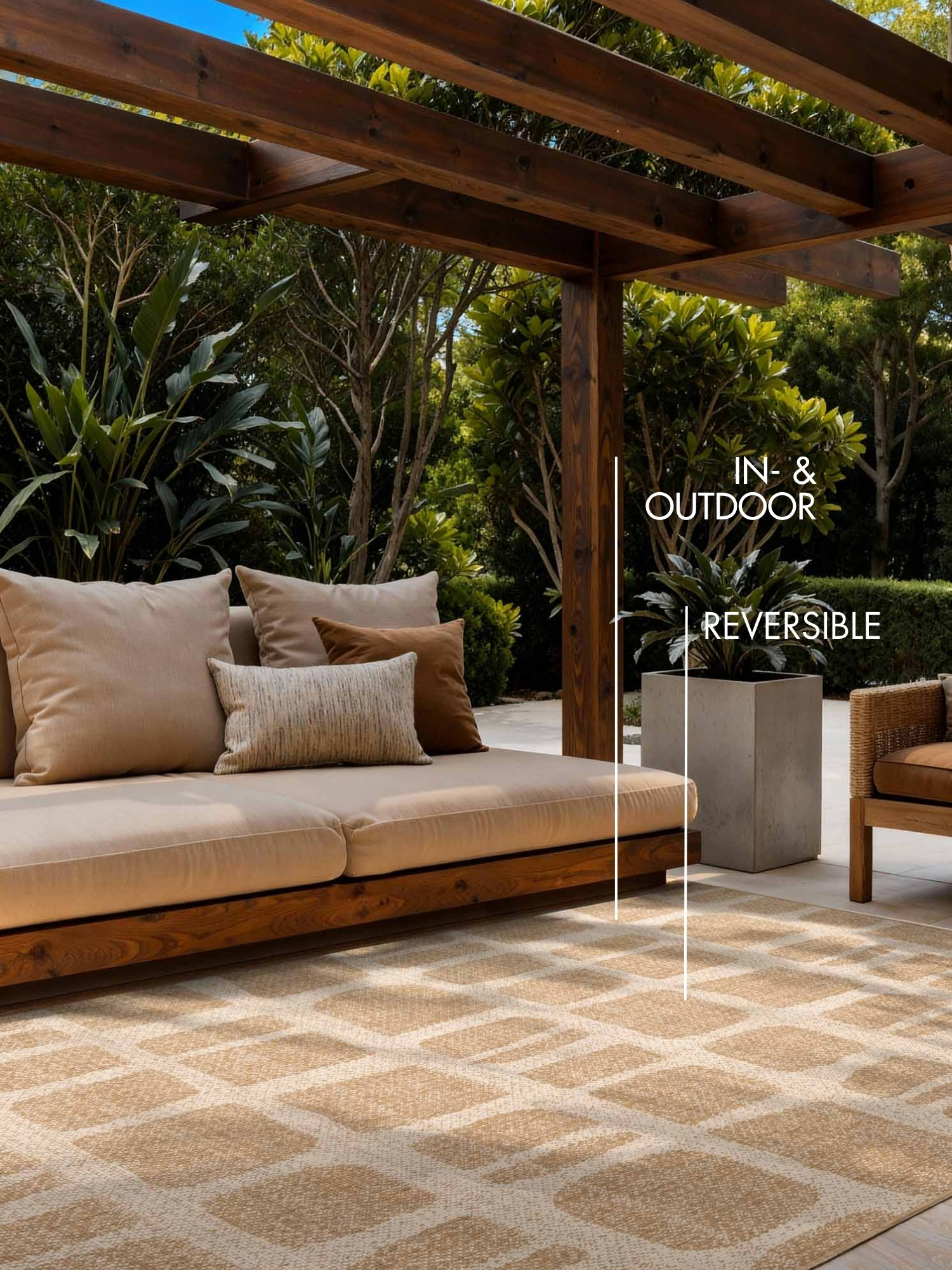 Ted Baker Haringey Buitenkleed Jute Beige