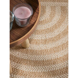 Ted Baker Haringey Buitenkleed Ovaal Jute Wit