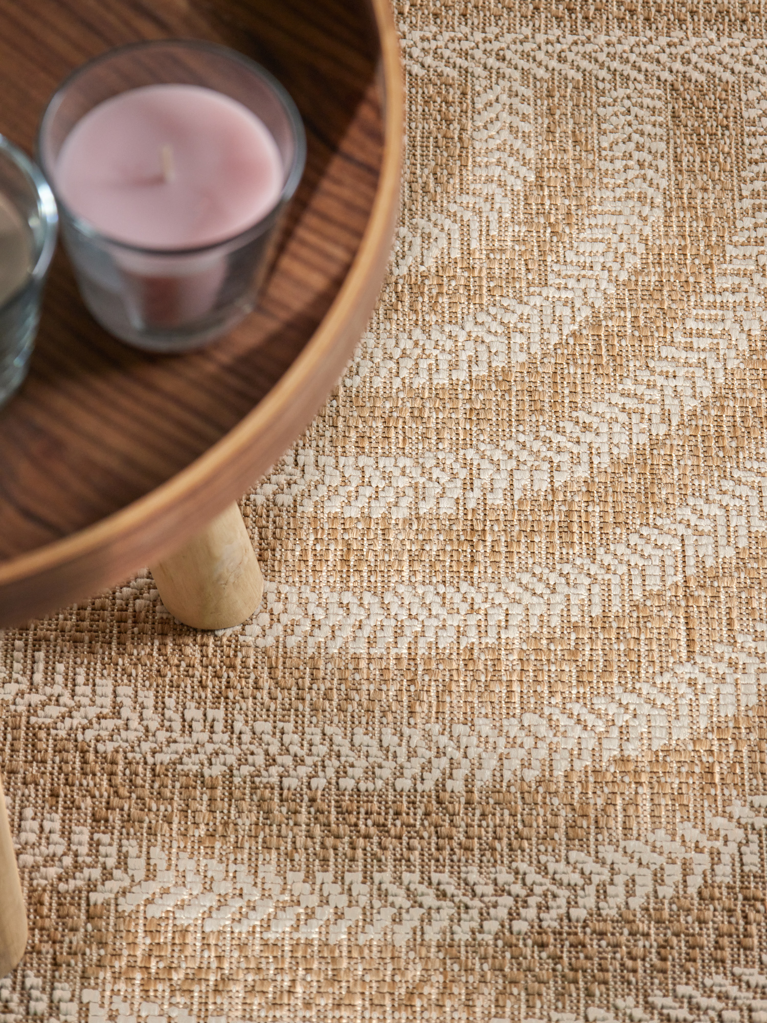 Ted Baker Haringey Buitenkleed Ovaal Jute Wit