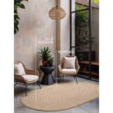 Ted Baker Haringey Buitenkleed Ovaal Jute Wit