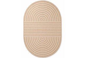 Ted Baker Haringey Buitenkleed Ovaal Jute Wit