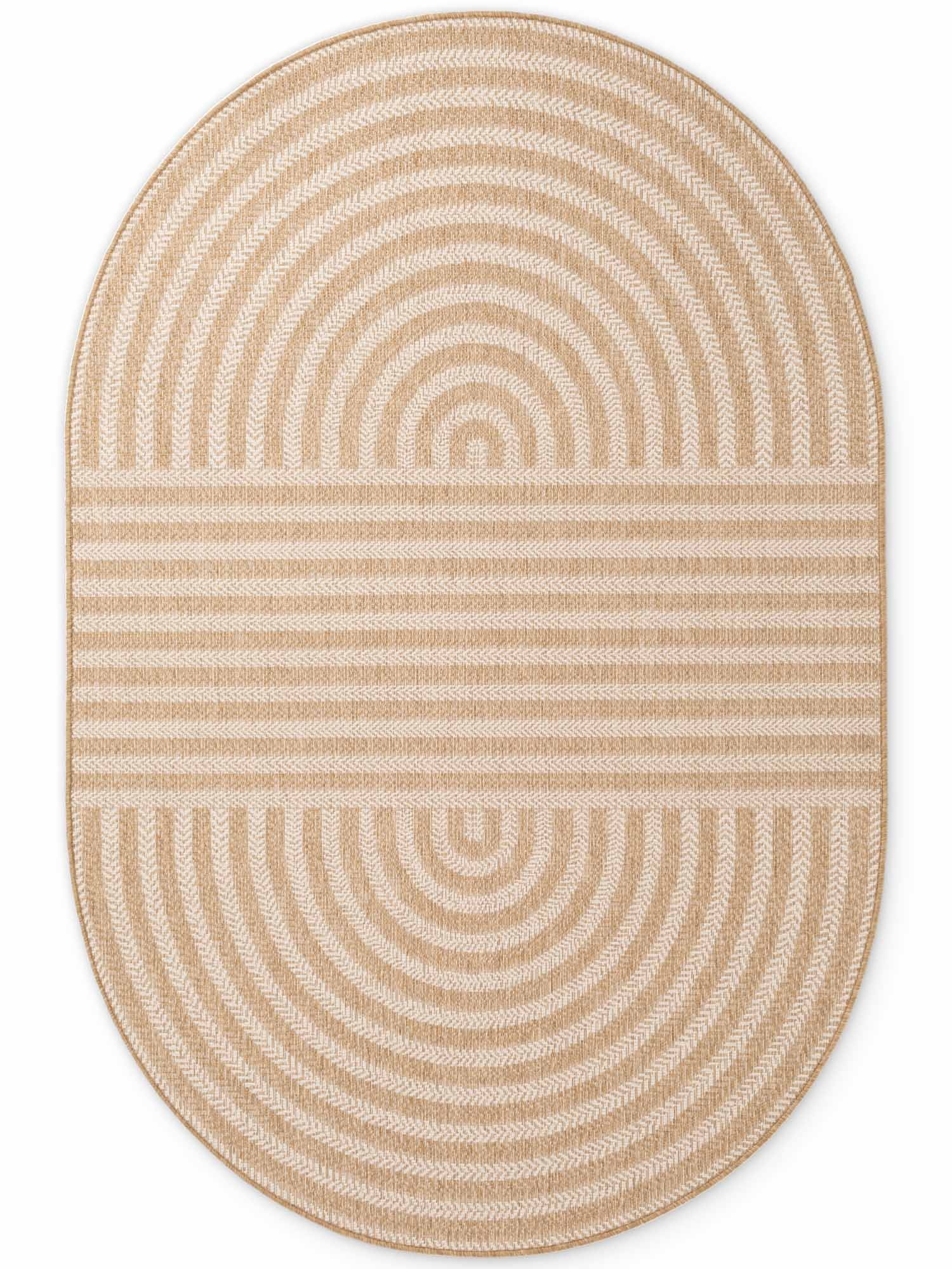 Ted Baker Haringey Buitenkleed Ovaal Jute Wit