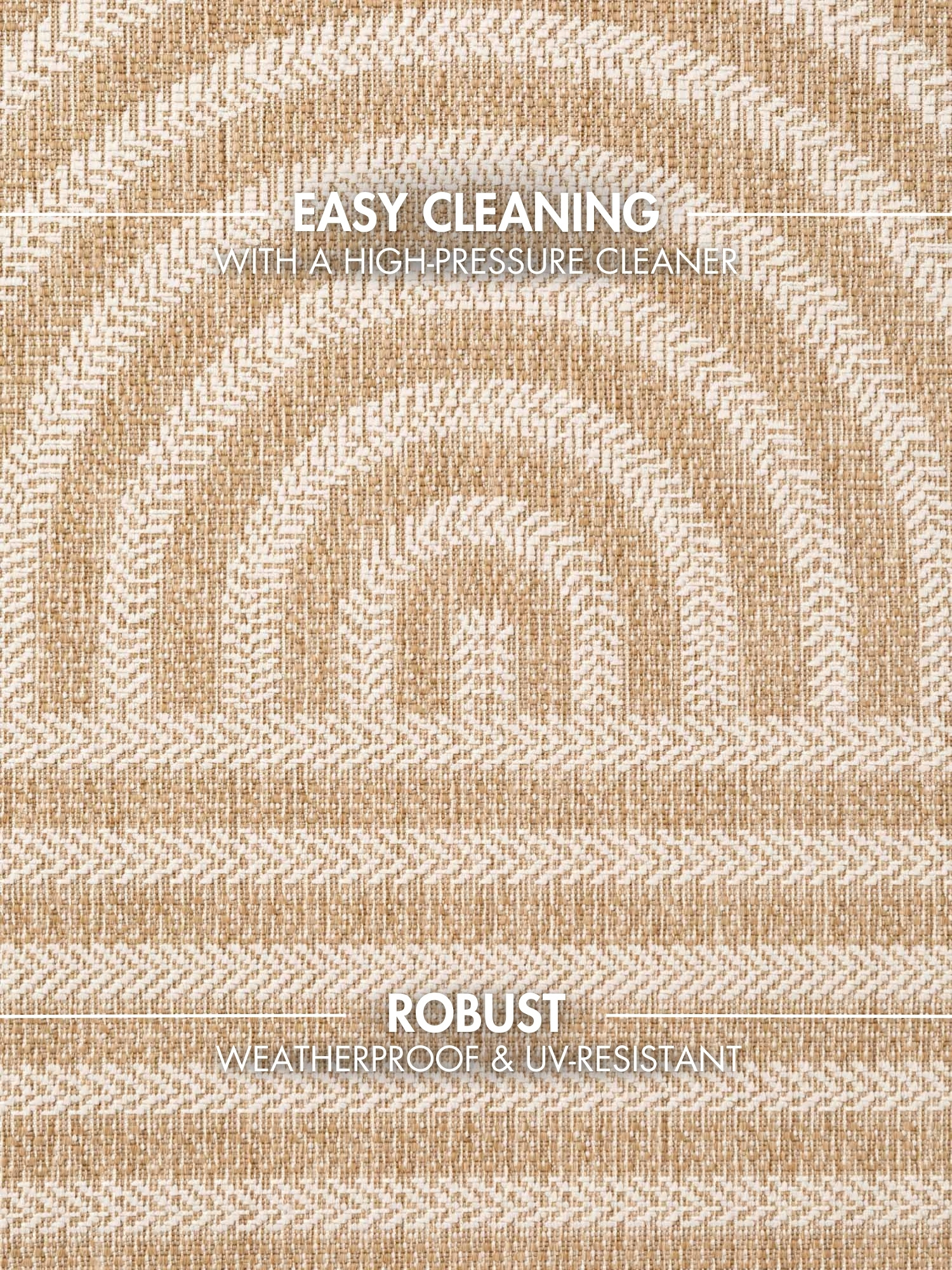 Ted Baker Haringey Buitenkleed Ovaal Jute Wit