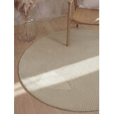 Ted Baker Kensington Wol Japandi Rond Vloerkleed Creme