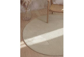 Ted Baker Kensington Wol Japandi Rond Vloerkleed Creme
