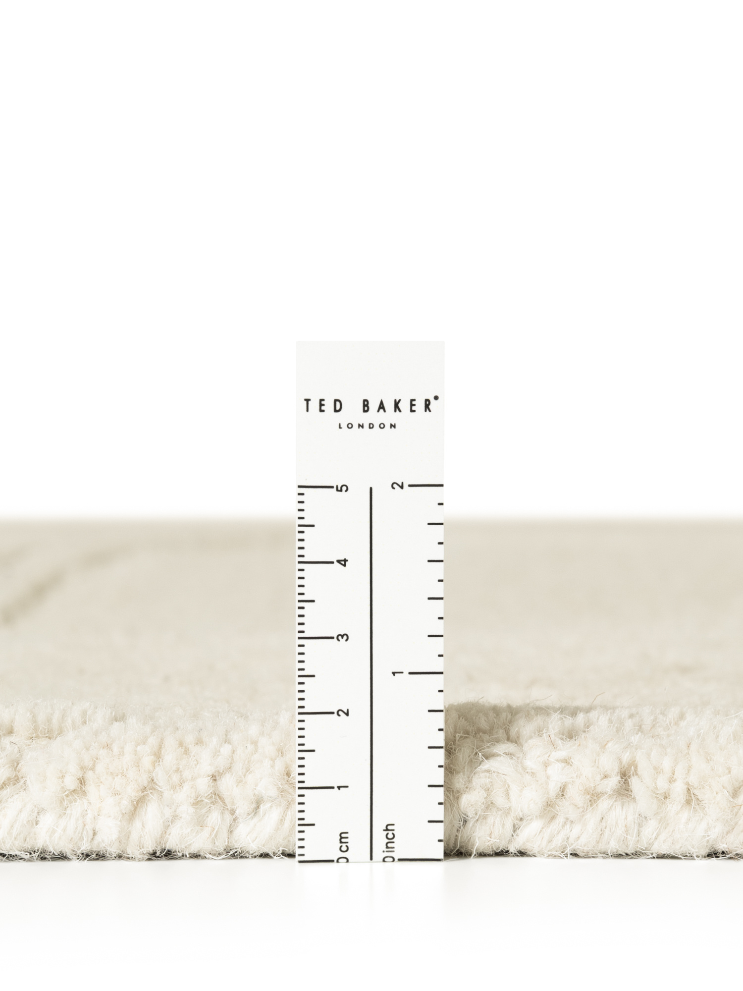 Ted Baker Kensington Wol Japandi Rond Vloerkleed Creme