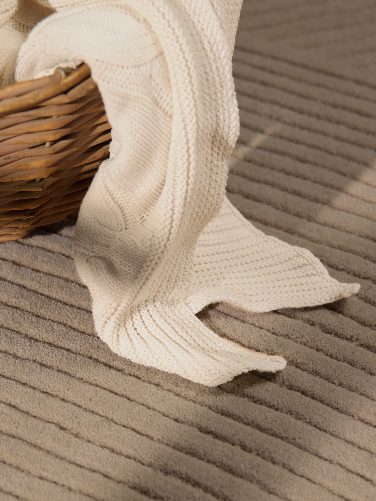 Ted Baker Kensington Wol Japandi Rond Vloerkleed Beige