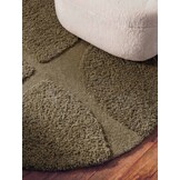 Ted Baker Lambeth Hoogpolig Vloerkleed Rond Groen