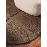 Ted Baker Lambeth Hoogpolig Vloerkleed Rond Bruin